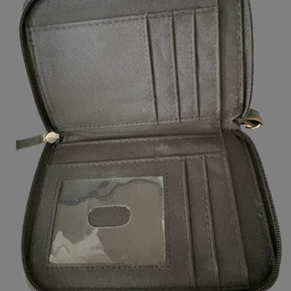 Vintage Nicole Miller Black Crossbody Wallet - Picture 3 of 4